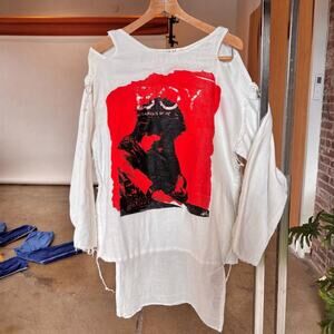 Vintage 80s Boy London Muslin Long Sleeve Shirt! Kings Road Seditionaries. RARE